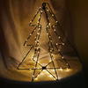 ORNAMENT DE SĂRBĂTOARE - BRAD LED 30 CM 95 L CĂLDURĂ ALBĂ CU BATERII *0313