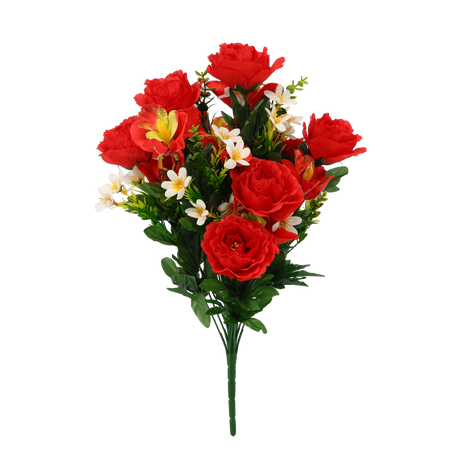 ARTIFICIAL BRANCH - ROSES AND ORCHIDS ASSORTED COLOURS