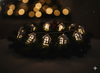 LED LIGHT CHAIN METAL HOUSES 10L BATTERY-POWERED