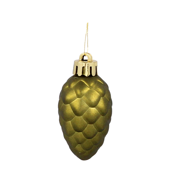 SET OF 60 CHRISTMAS ORNAMENTS OLIVE/COPPER/GRAPHITE MIX DESIGNS