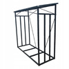 STOJAK METALOWY Z DASZKIEM NA DREWNO OPAŁOWE 185 cm x 70 cm x 185 cm *6332