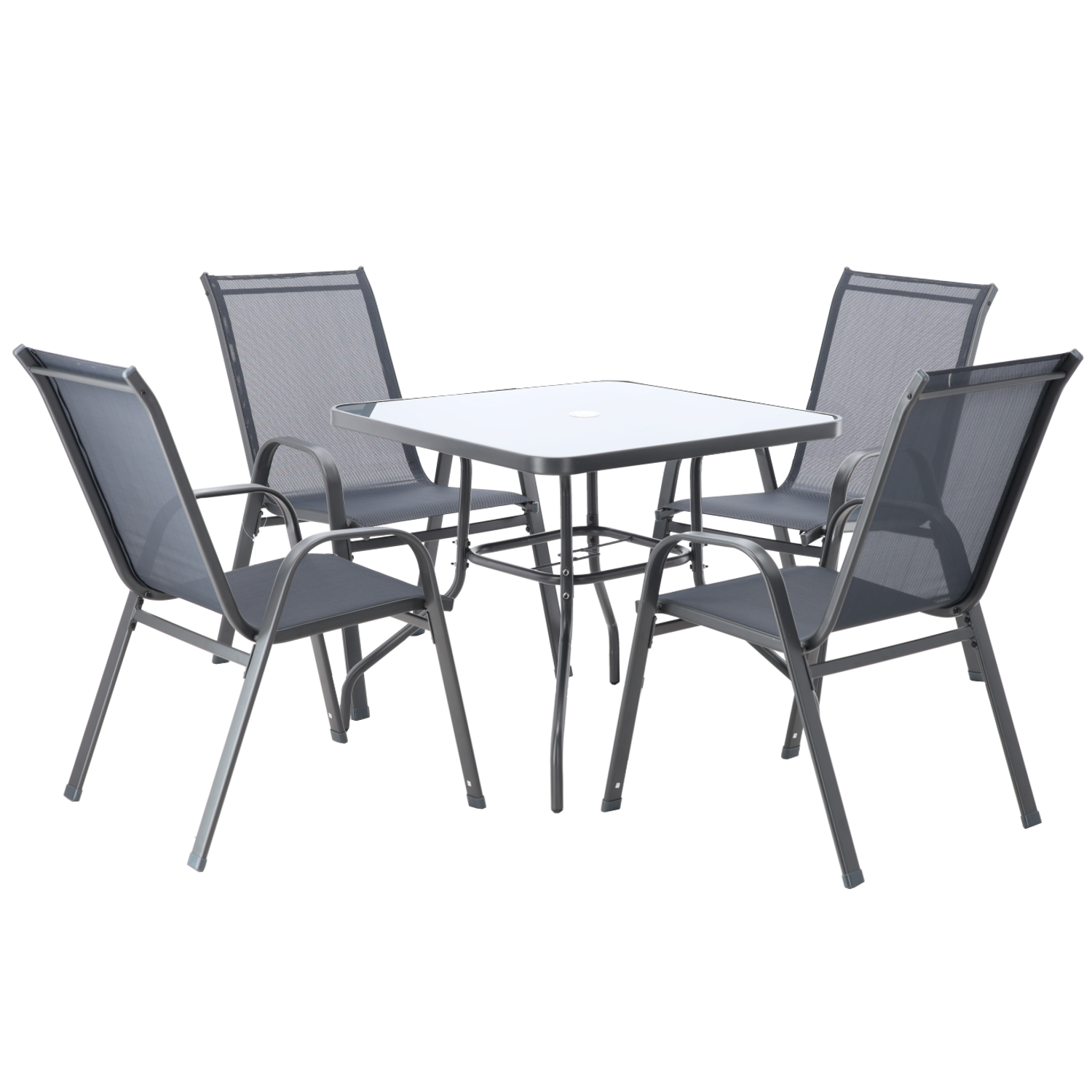 ZESTAW MEBLI OGRODOWYCH - 4 KRZESŁA + KWADRATOWY STOLIK - SZARY pol_pl_ZESTAW-MEBLI-OGRODOWYCH-4-KRZESLA-KWADRATOWY-STOLIK-SZARY-3384-2225_1