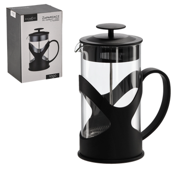 ZAPARZACZ DO HERBATY I KAWY 1000 ML Z TŁOKIEM *1519