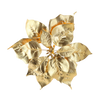 ARTIFICIAL FLOWER - POINSETTIA 25 CM ON CLIP GOLD