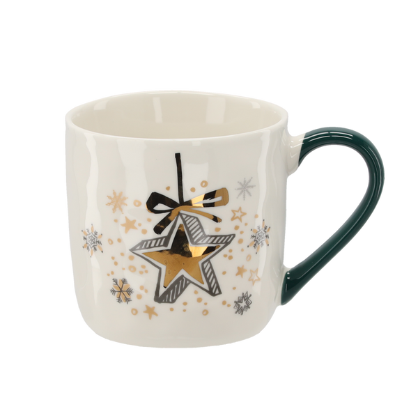 PORCELAIN MUG 320 ML MIX OF CHRISTMAS PATTERNS