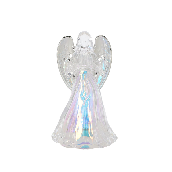 DECORAȚIE Crăciun - ÎNGER LED DIN PLASTIC 7,5 X 12,5 CM MIX DE MODELE disp=12buc *9025