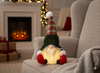 CHRISTMAS GNOME SITTING GREEN 22 X 17 X 34 CM