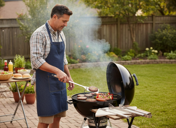 KPL. 3 AKCESORIÓW DO GRILLA W ETUI ŁOPATKA/WIDELEC/SZCZYPCE opak=6kpl