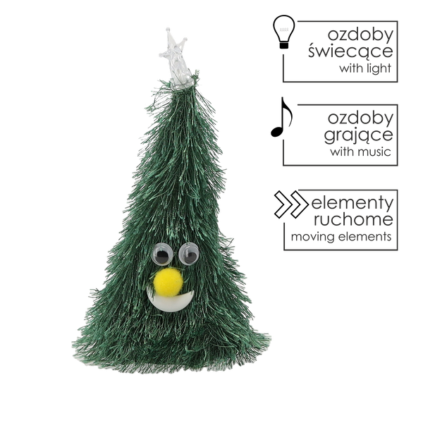 MOVING CHRISTMAS TREE 13 CM