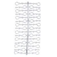 Stříbrné háčky na ozdoby vánoční A'30 *0159