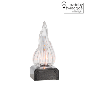 LED FLAME INSERT WITH CROSS 3974