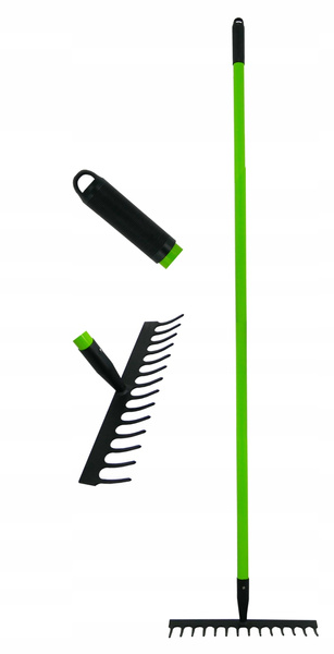 RAKES WITH FIBERGLASS HANDLE 35 x 8 x 148 CM