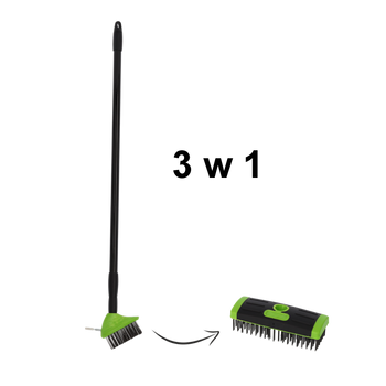 TELESCOPIC BRUSH FOR WEEDS / PAVING STONES 3IN1