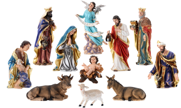 SET OF CHRISTMAS FIGURINES 11 PCS TO 90 CM