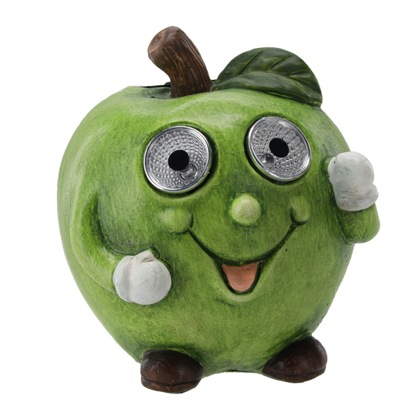 GARDEN FIGURINE - LED FRUITS 10 x 10 x 14 CM, ASSORTED DESIGNS, pack=4 pcs