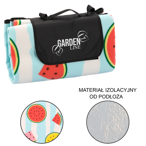 PICNIC BLANKET 200x200 CM FRUITS