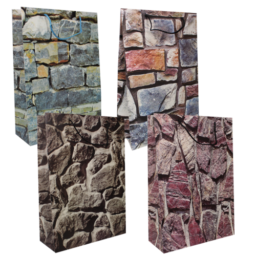 GIFT BAG "BRICK" 44 X 31 X 12 CM PACK=48PCS