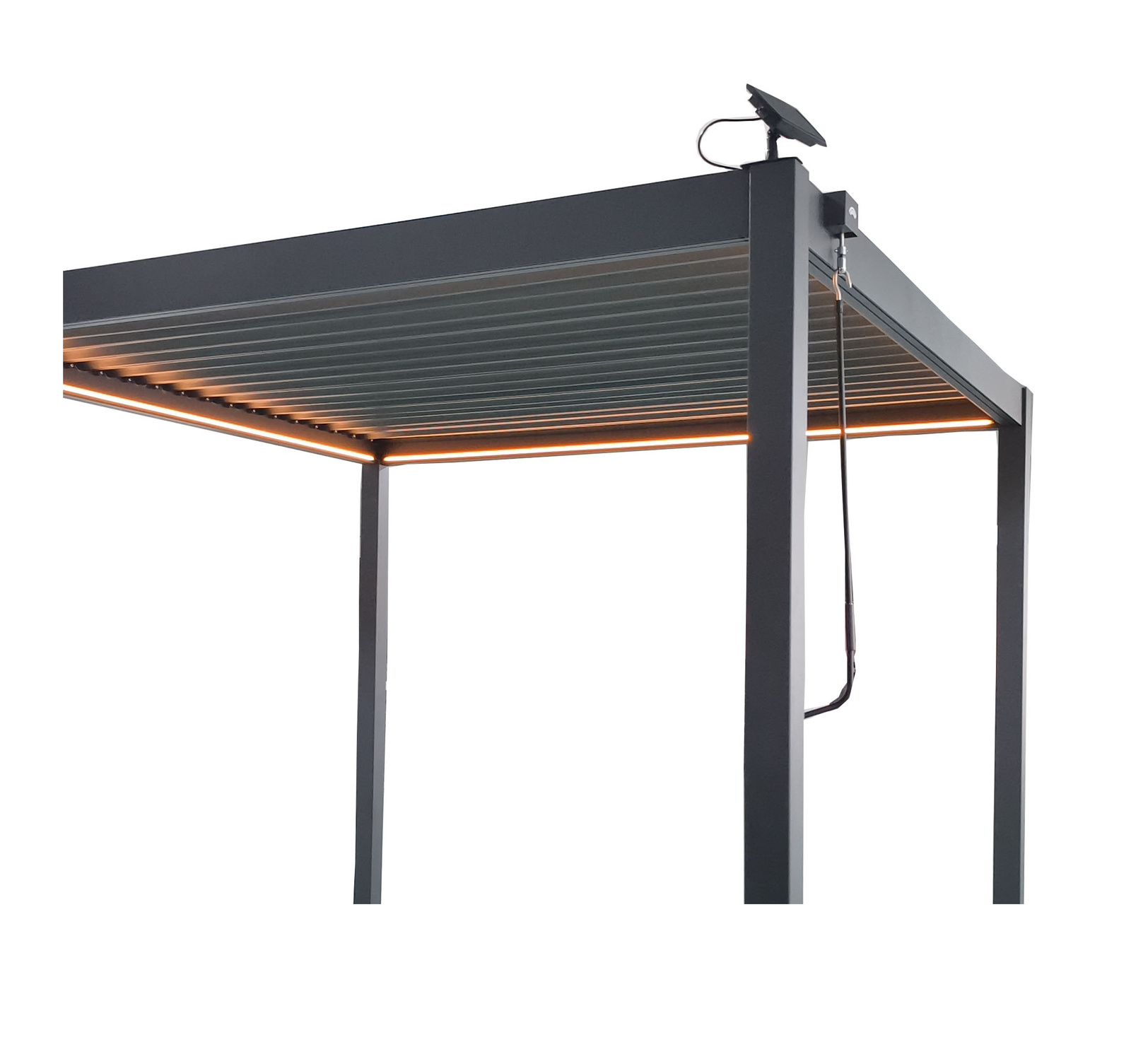 PERGOLA OGRODOWA ALUMINIOWA SZARA LED 3 x 3 x 2,5 M pol_pl_PERGOLA-OGRODOWA-ALUMINIOWA-SZARA-LED-3-x-3-x-2-5-M-8983_9
