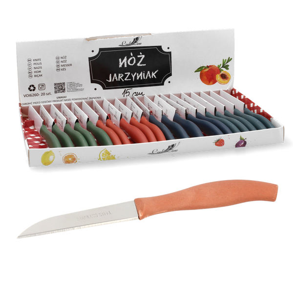 NŮŽ NA ZELENINU 15 CM balení=20ks *6260