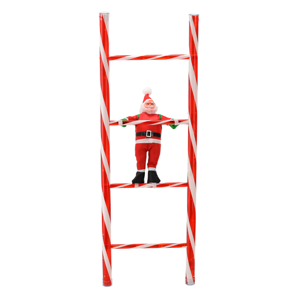 MIKULÁŠ NA ŽEBŘÍKU 41 x 4 x 121 CM LED *7731