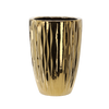 CERAMIC COVER FOR A POT 37 x 37 x 46 CM GOLD WAVY