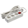 EXTENSION CORD POWER STRIP WITH SWITCH 3 SOCKETS 5M WHITE