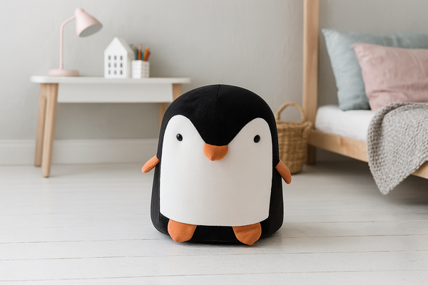 Pufka Pinguin Negru 28 x 34 CM *8823