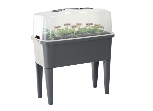 STÓŁ SZKLARNIOWY Z POKRYWĄ 76 x 38 x 83 CM ANTRACYT