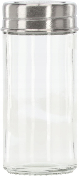 PRZYPRAWNIK KWADRATOWY 15,5 x 15,5 x 24 CM 16 SŁOICZKÓW CZARNO-SREBRNY *9134