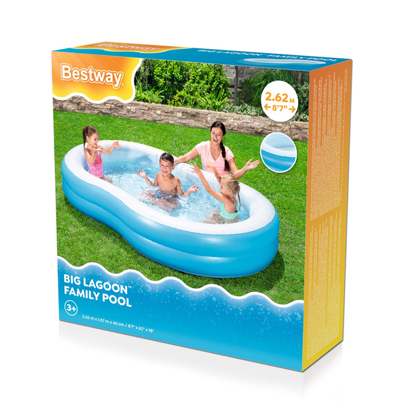 Piscină gonflabilă pentru grădină 262cm x 157cm x 46cm *3217