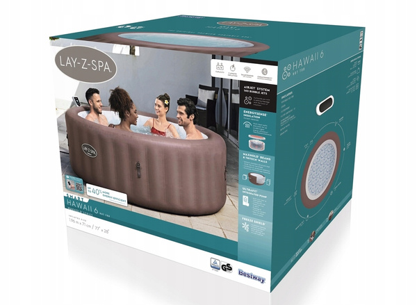 JACUZZI LAY-Z-SPA HAWAII AIRJET 196 X 71 CM