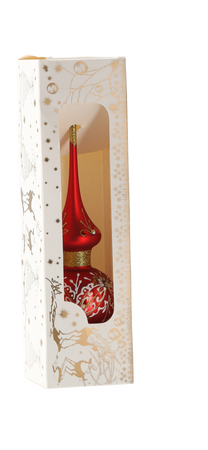 RED CHRISTMAS TREE TOPPER