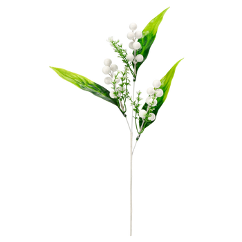 CHRISTMAS DECORATION - DECORATIVE BRANCH WITH MISTLETOE 50 CM