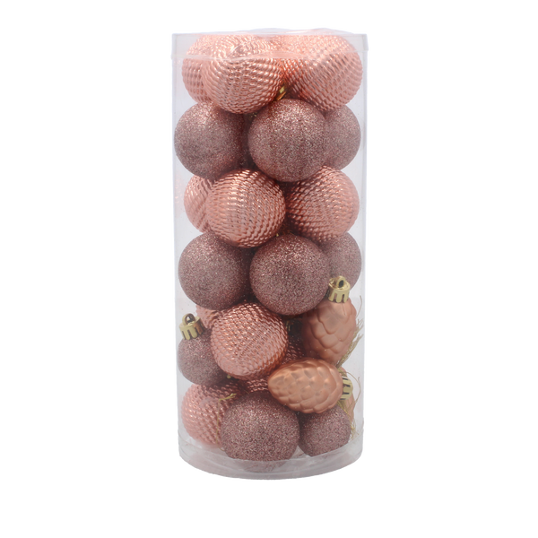 KPL. 31 BOMBEK 3-4,5 CM OLIV/ cupru/grafit MIX PATERNI *7160