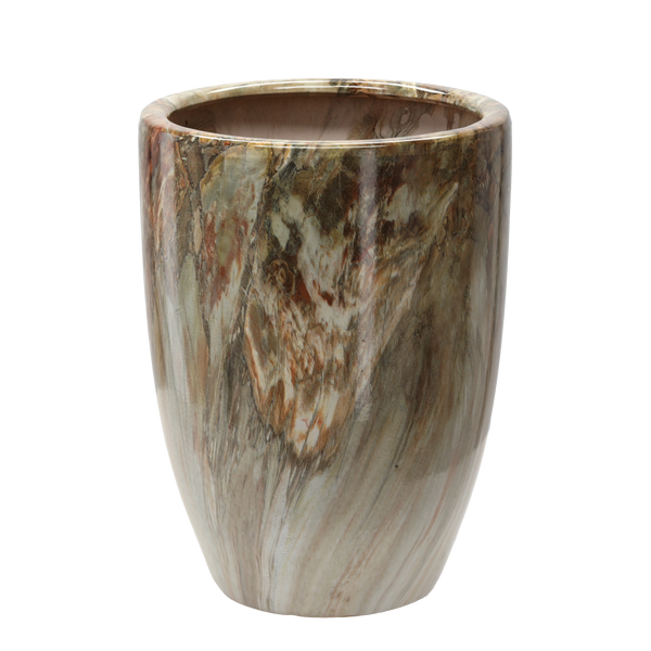 OSŁONKA CERAMICZNA NA DONICZKĘ 26 x 26 x 34,5 CM ZDOBIONA *2534