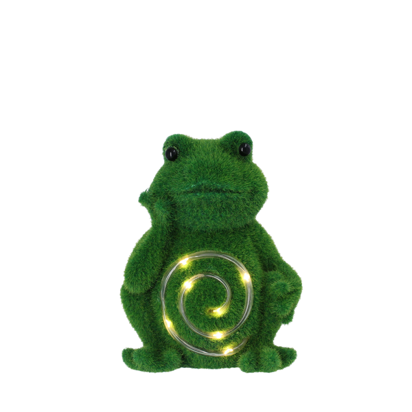 GARDEN FIGURINE – FROG GLOWING BELLY 12,5 X 10,5 X 16,5 CM LED pack=4 pcs