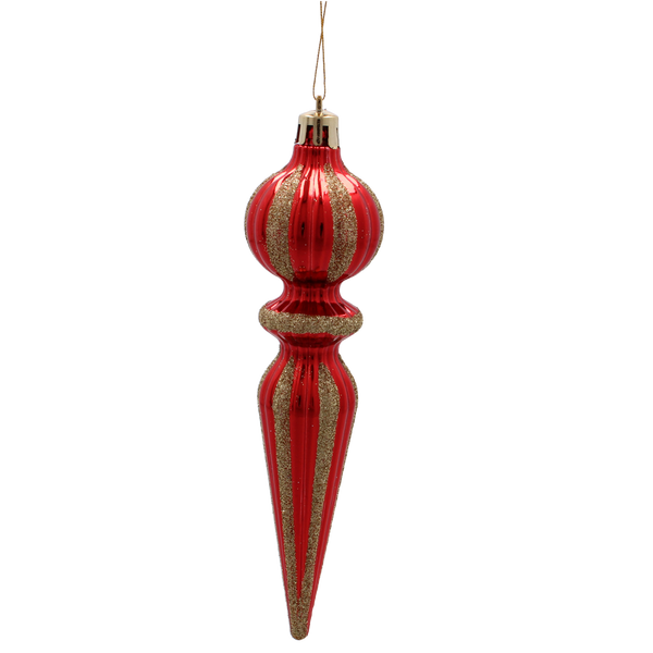 KPL. 4 OZDÓB CHOINKOWYCH PODŁUŻNYCH 16 CM MIX KOLORÓW *5355