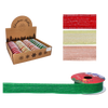 FĂȘIE DECORATIVĂ DE SĂRBĂTOARE 2,5CM X 2,7M MIX DE CULORI pachet=36buc. *2206