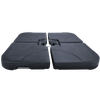 UMBRELLA BASE 50 X 50 X 7.5 CM 4-PIECE BLACK