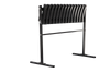 SKLÁDACÍ LAVICE DĚLKA 86 CM S NOHOU - ČERNÁ *8305