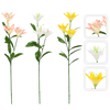 ARTIFICIAL BRANCH - LILY WITH THREE FLOWERS 64 CM ASSORTED COLOURS