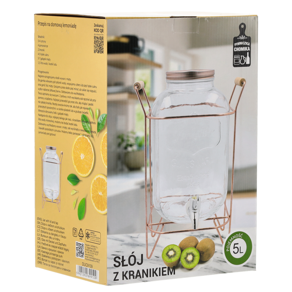 BORCAN 5 L PE STATIV CU ROBINET *9109