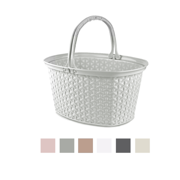 RATTAN BASKET WITH HANDLE 12L