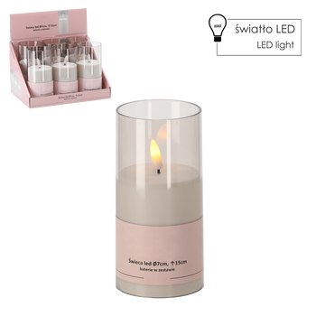 CANDLE LED ÎN TUB 15CM DIA.7CM*7859