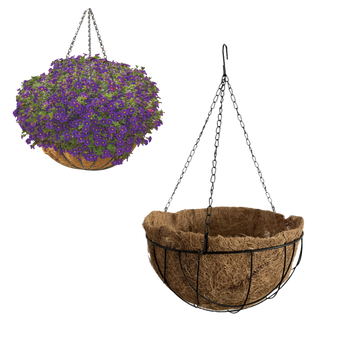 HANGING POT WITH A COCO LINER 25,5 x 13 CM