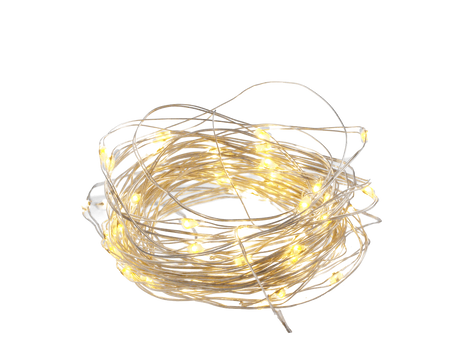 DECORATIVE LIGHT WIRE WITH 20 LED LIGHTS BATTERY-POWERED