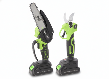 KPL. PIŁA AKUMULATOROWA GAŁĘZIOWA 15 CM 600 W 21 V  + SEKATOR AKUMULATOROWY 25 MM 600 W 21 V