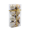 KPL. 8 decorațiuni de Crăciun aurii 6 cm mix de modele *5751