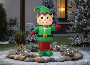 VÁNOČNÍ ELF LED VÝŠ. 150CM *2471