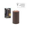 CANDLE LED GRIJ 7 X 12,5 CM *9414